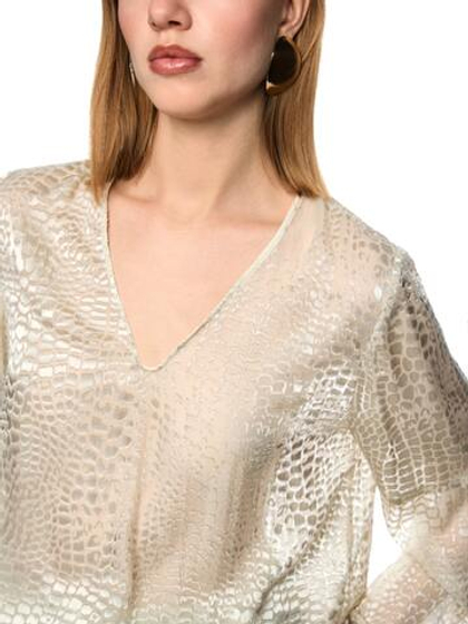 Marc Cain Блуза струящаяся с принтом