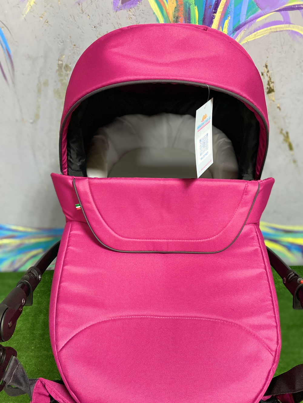 Коляска  BELLA (2 в 1) (RIKO BASIC) 04 серый-сиреневый