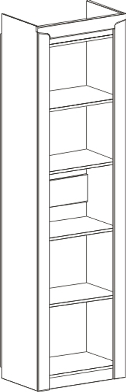 Соренто прихожая Шкаф 1 дв