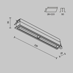 Встраиваемый светильник Technical DL100-12W2.7-3-4K-W