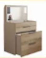 Туалетный столик-комод трансформер с зеркалом Гс_Д