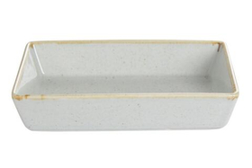 Блюдо прямоугольное 16х10 см h 4 см фарфор цвет серый Seasons