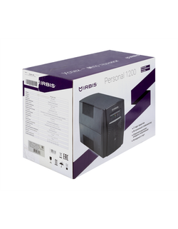 IRBIS UPS Personal 1200VA/720W, AVR, 4 Schuko outlets, USB, 2 years warranty, (12V / 7AH х 2)