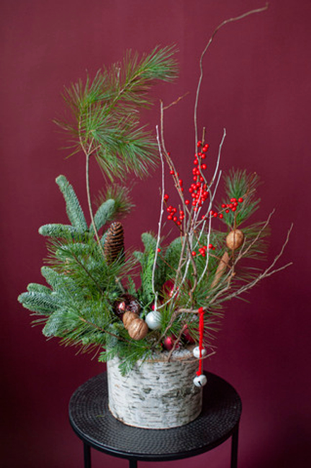 Новогодняя композиция Березка