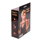 Красный кляп-шар 4,5см на черных ремнях Lola Games Party Hard Love Addict 1146-02lola