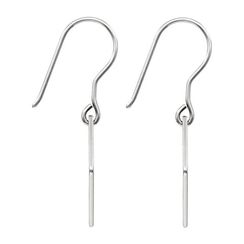 Руна Феху - ювелирные серьги из серебра 925 пробы