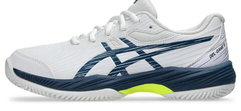 детские Кроссовки теннисные Asics Gel-Game 9 GS Clay/OC - white/mako blue