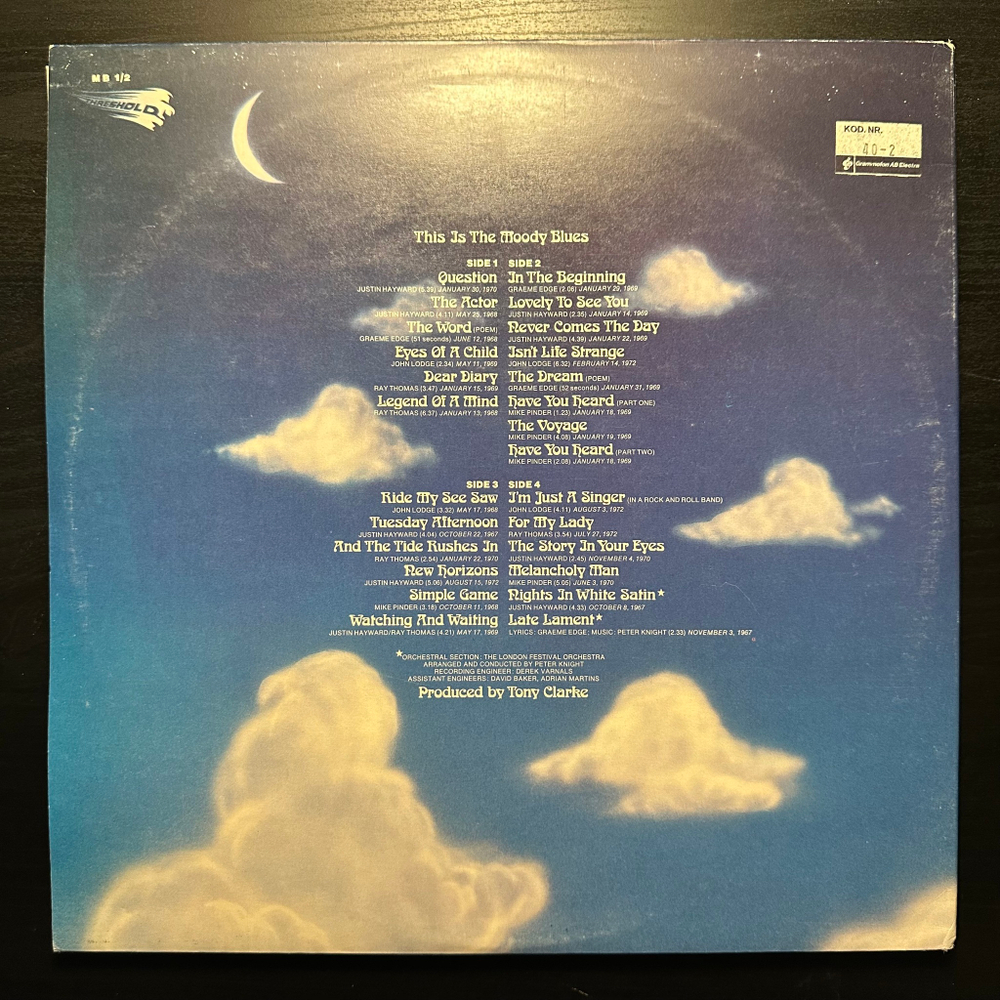 The Moody Blues - This Is The Moody Blues 2LP (Англия 1974г.)