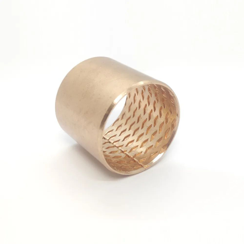 Бронзовая разрезная свертная втулка FB090 40x44x30 4 шт. / Скользящий подшипник / Металлосвертная втулка с насечкой / для манипуляторов и спец. Техники