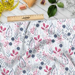 Ткань шифон весенний богатый букет