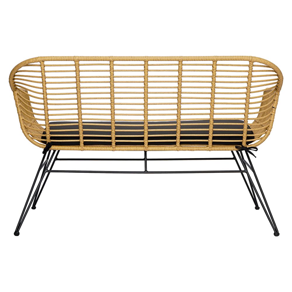 Кушетка Vetle Bent, 125х68х81 см, ротанг