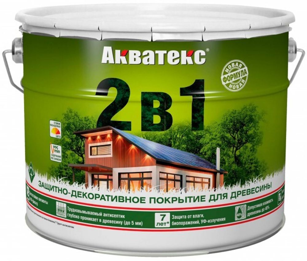 Акватекс 10л 2 в 1 Махагон