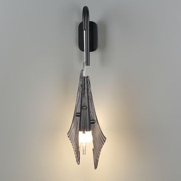 Настенный светильник LED 6W 3000К 5442/6WL чёрный/дымчатый Afalina Odeon Light Exclusive