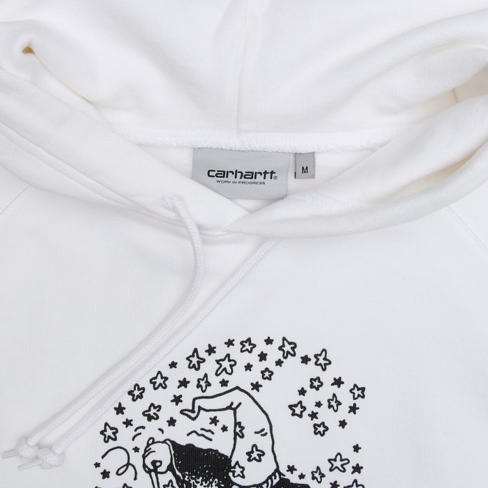 Толстовка мужская Carhartt WIP Hocus Pocus Hooded артикул:I032930_white - купить в магазине Дайс