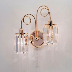 Citilux Синди CL330322 Бра хрустальное с выключателем Золото
