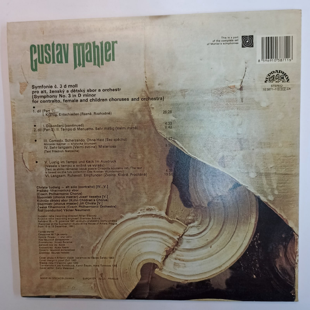 Gustav Mahler Symphony No 3 (Czechoslovakia 1983)