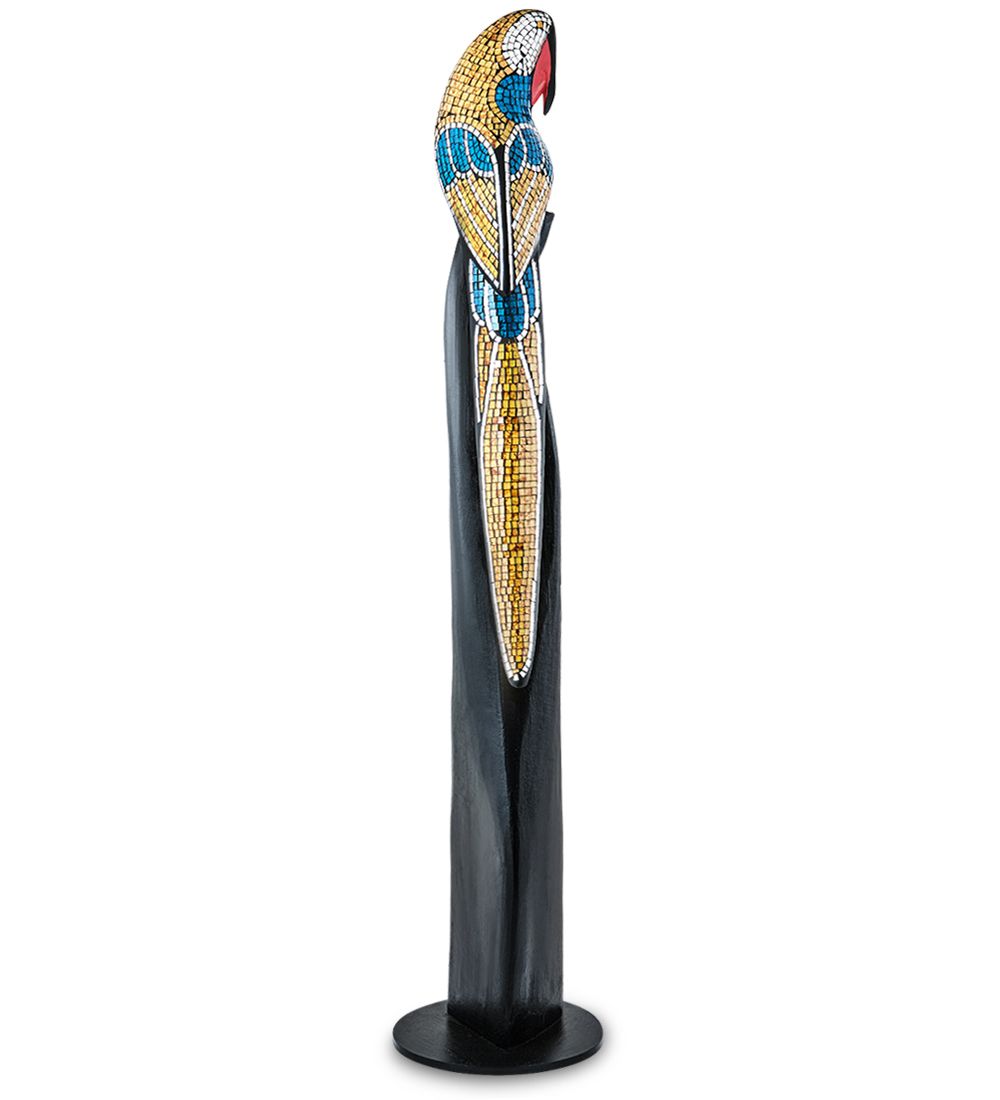 Decor and Gift 23-001-03 Статуэтка «Попугай» дерево+стекл.мозаика 100 см