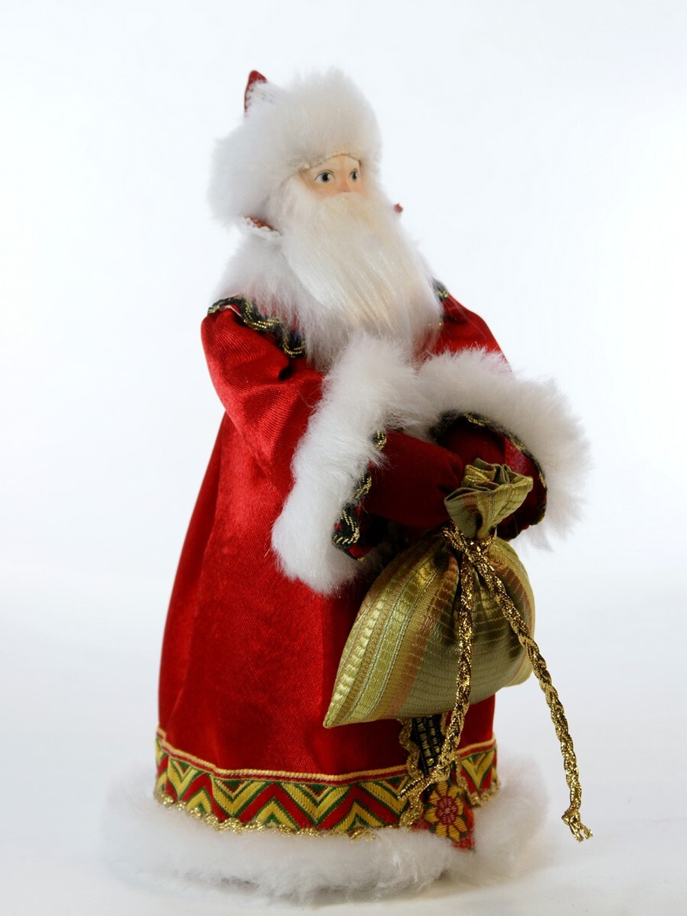 Кукла Дед Мороз в боярской шубе
