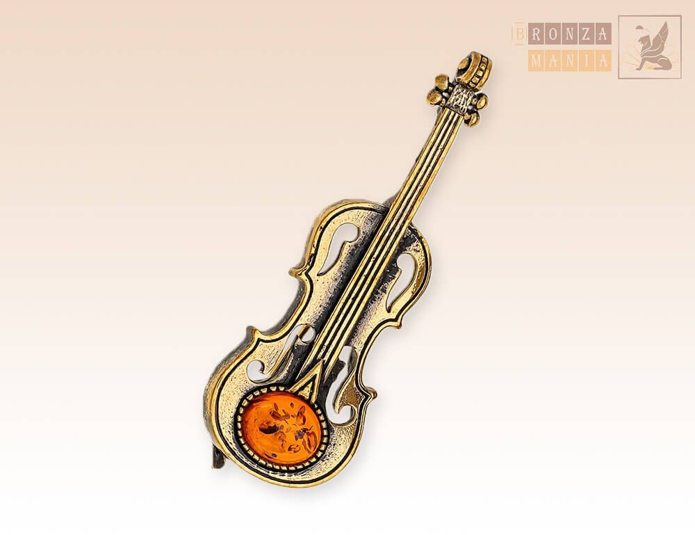 брошь Скрипка