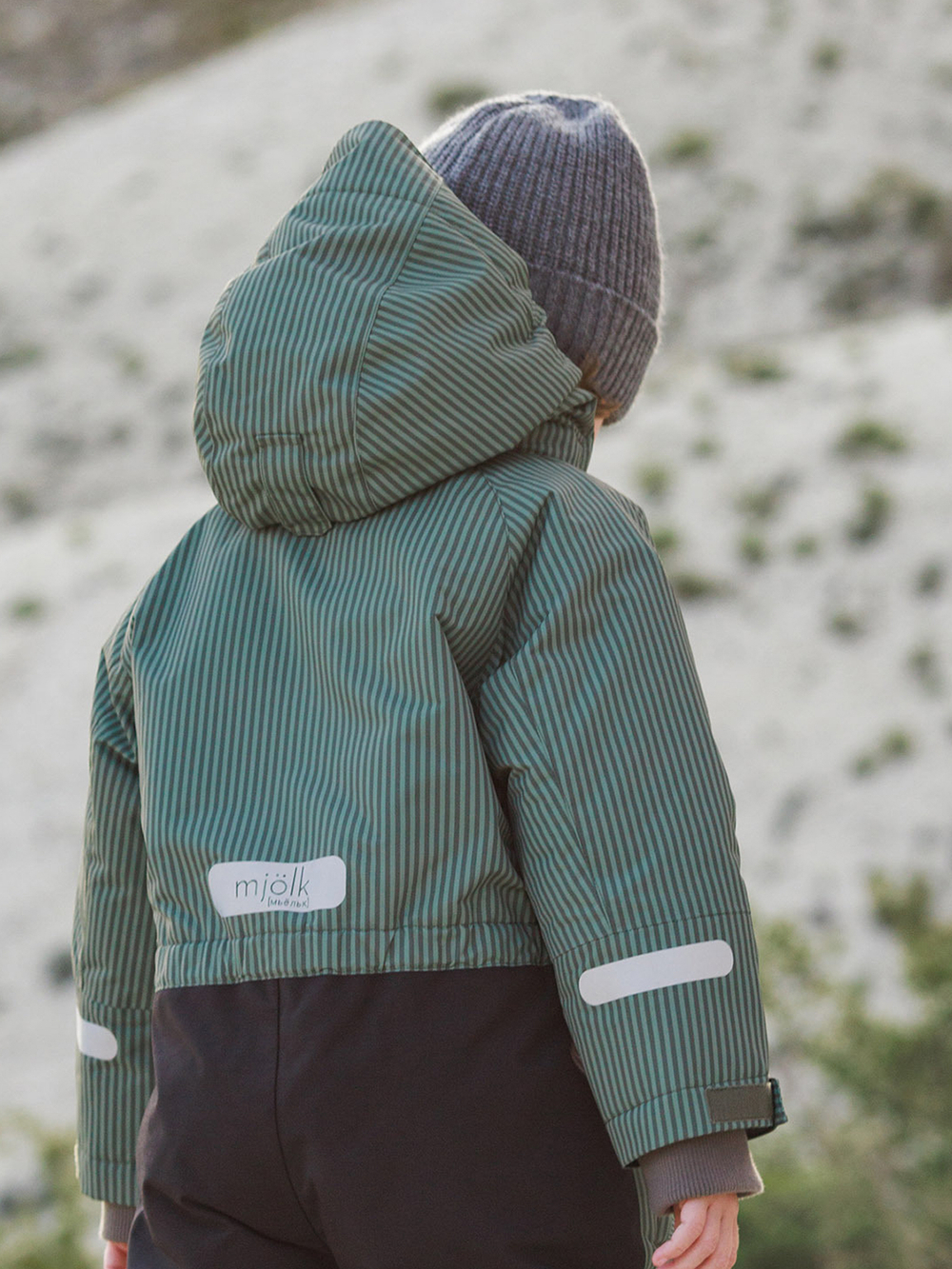Комбинезон мембранный зимний Mjölk Green Stripes, утеплитель 250гр/м2
