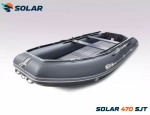 Лодка надувная моторная solar-470 super jet tunnel
