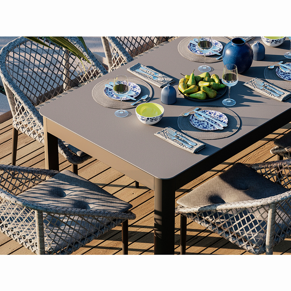 Стол обеденный leif, 160х90 см, серо-бежевый