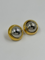 Серьги биколор