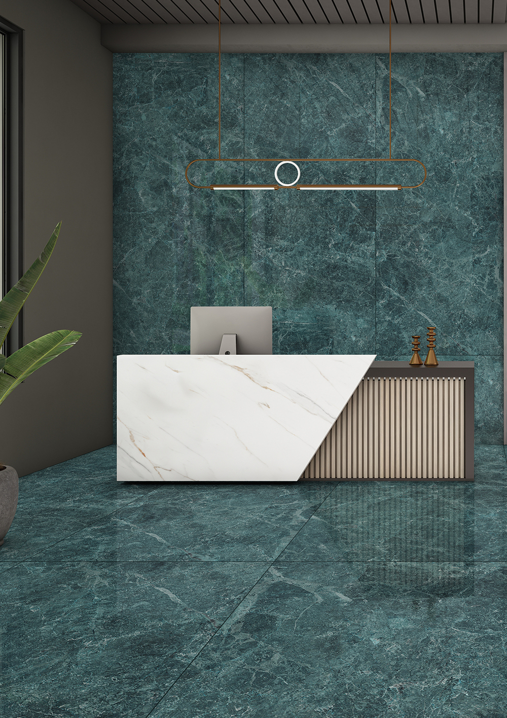 StaroSlabs Double Polished Nord Verde Luminous 120x280