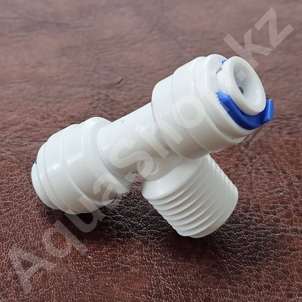 Фитинг QT-06A тройник "Т" 1/4"(f) x 1/4"(НР) x 1/4"(f)