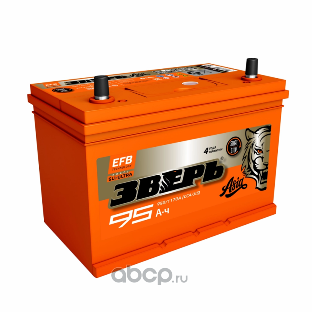 Аккумулятор 95Ah 970A 306х175х225 (EFB) о.п. (-+)
