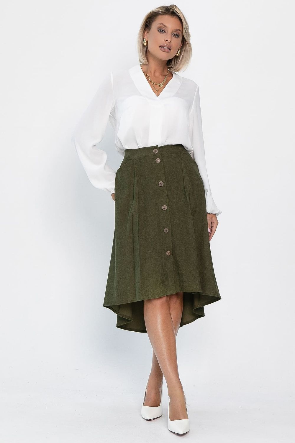 Юбка Севара (хаки) Ю14207-10М LT Collection