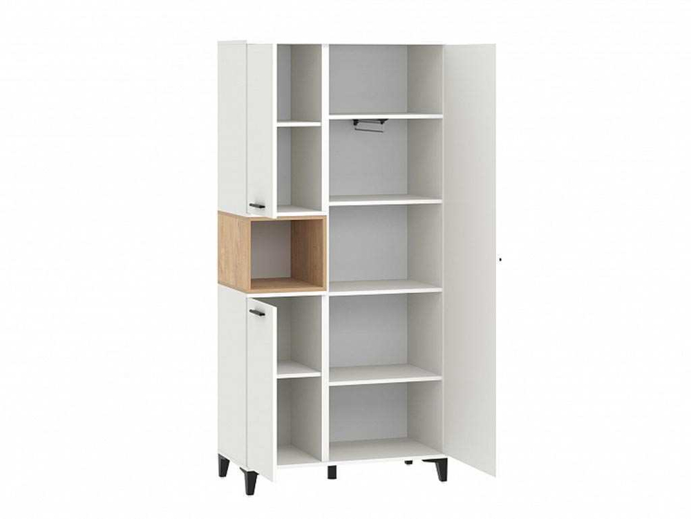 НМ 013.07 шкаф комбинированный Bergen белый/Дуб Бунратти