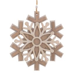 GAEM Украшение новогоднее "Снежинка", L15 W0,5 H16 см, 3в.
