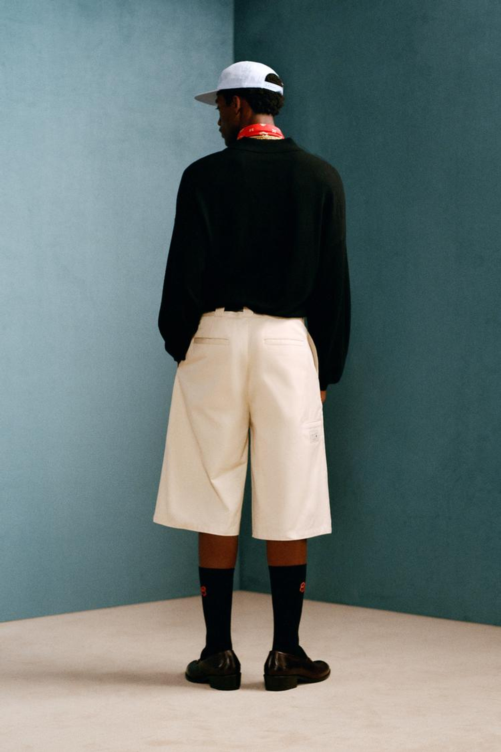 ZARA X WILLY CHAVARRIA СВИТЕР С ВОРОТНИКОМ ПОЛО, ЧЕРНЫЙ