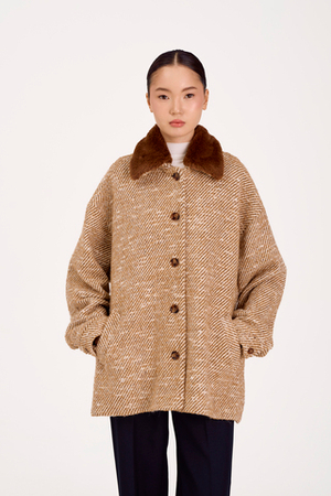 Роба Americano (Американо) в клетку бежевая