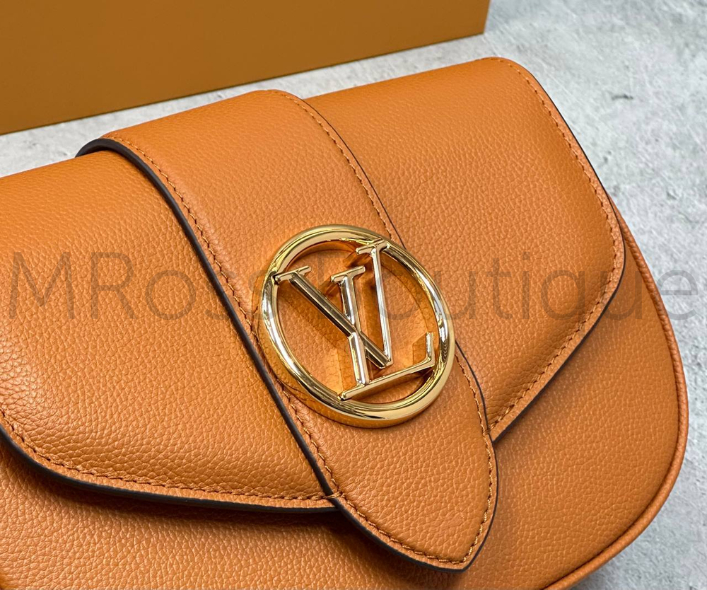 Коричневая сумка LV Pont 9 Soft PM Louis Vuitton премиум класса