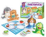 Игра настольная для малышей с объемными фигурками «Пикничок» (Р.с.)