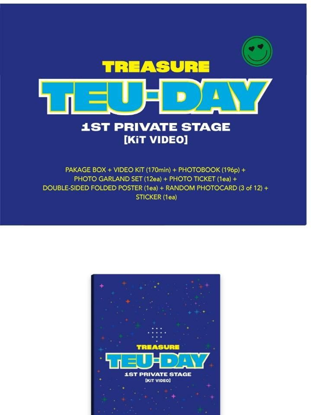 Альбом TREASURE - TEU-DAY TREASURE 1st Private Stage KIT VIDEO