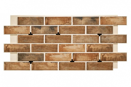 Клинкерная фасадная термопанель ЭППС "Заготовочный кирпич" 1150x540