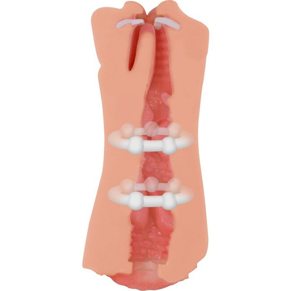 Реалистичный двойной мастурбатор вагина и рот Goddess of Love (телесный) (Цвет: телесный)