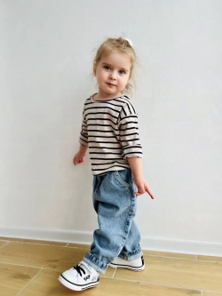 Лонгслив в полоску