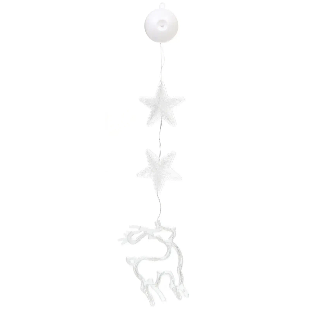 Фигура светодиодная «Олень» 11.5*17 см (батарейки 3 ААА), 1 реж, Белый