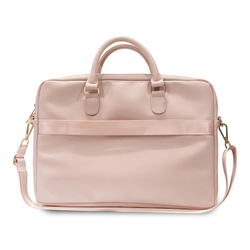 Сумка Guess 15"/16" PU Grained leather Bag 4G metal logo with Zipper, Pink (GUCB15ZPGSTEGP)