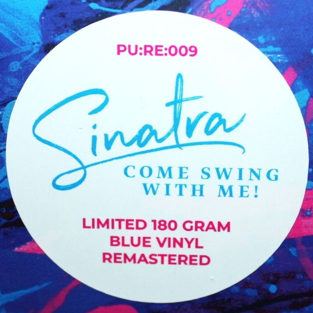 Frank Sinatra - Come Swing With Me! Coloured Blue Vinyl, LP. Новая запечатанная виниловая пластинка