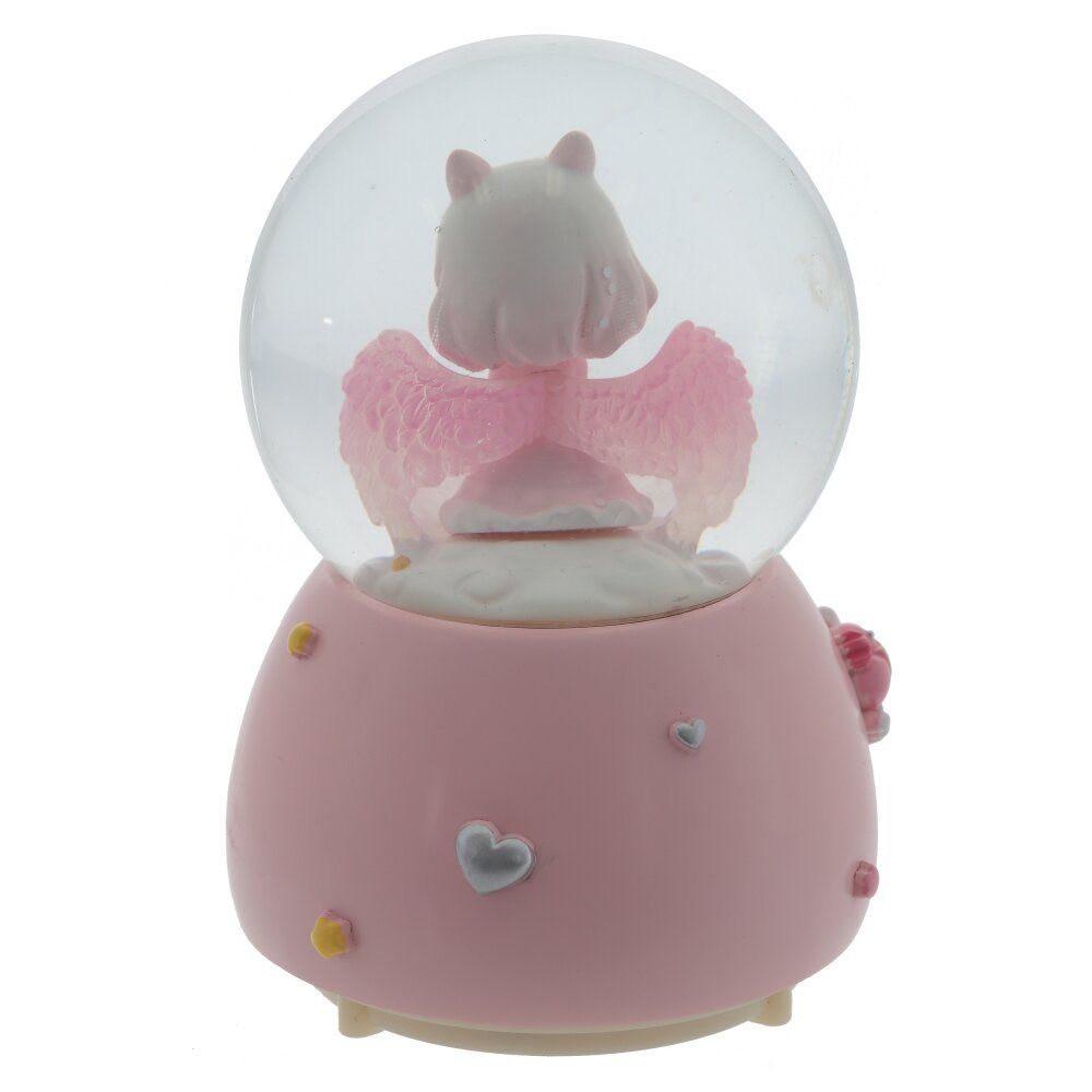 GAEM Фигурка декоративная "Ангел" в стекл шаре (муз, подсвет, 2xAAA н/п), D8 см, L9 W9 H12,5 см