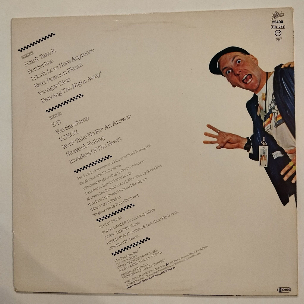 Винтажная виниловая пластинка LP Cheap Trick Next Position Please (Holland 1983)