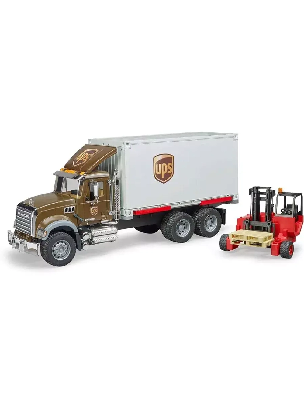 Фургон Mack UPS с погрузчиком Bruder 02828