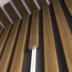 Интерьерная рейка МДФ ДУБ КРАФТ ТАБАЧНЫЙ 16*40*2800 МДФ