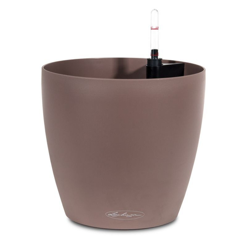 Кашпо Lechuza "Color Classico Complete nutmeg" (пластик), D28xH26 см