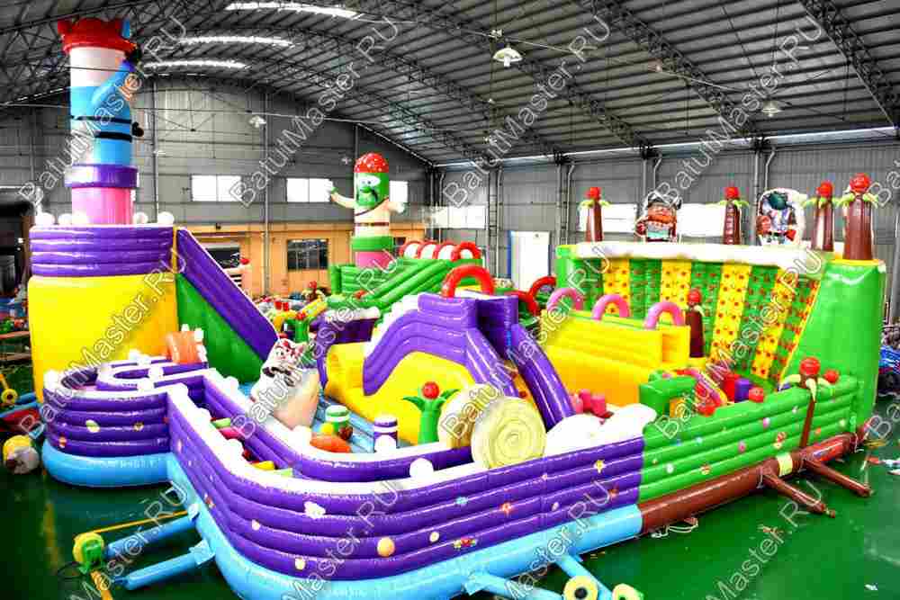 Надувной батут «Детский мегапарк» 18*18*8 м